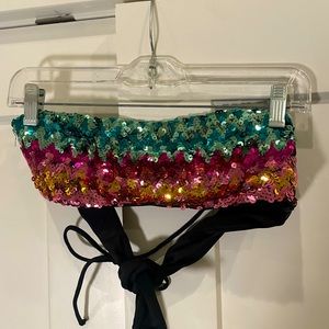 Victoria’s Secret sequins bikini top